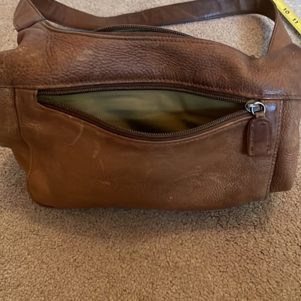 Tignanello Brown Leather Shoulder Purse - Picture 7 of 11